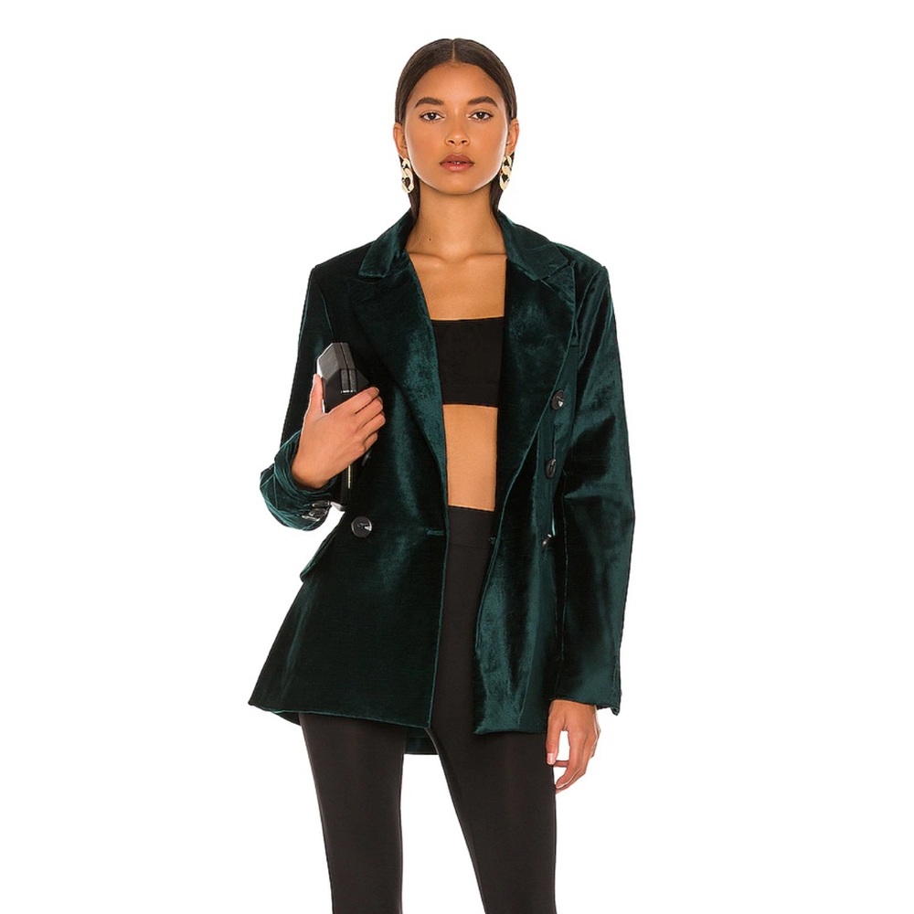 Free People Green Ashby Blazer XS
